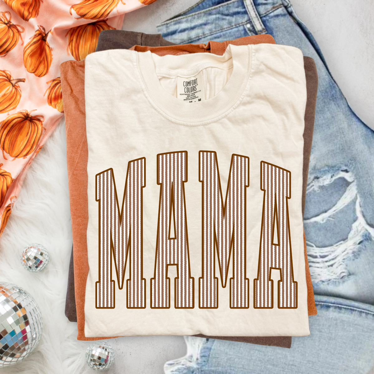 Faux Seersucker MAMA - Fall Design for Mothers