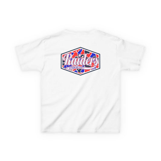 Kids Tee — Camo Front and Back 'Raiders' Logo Graphic
