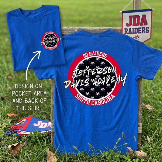 "Jefferson Davis Academy" Patriotic Circle Logo Youth and Adults