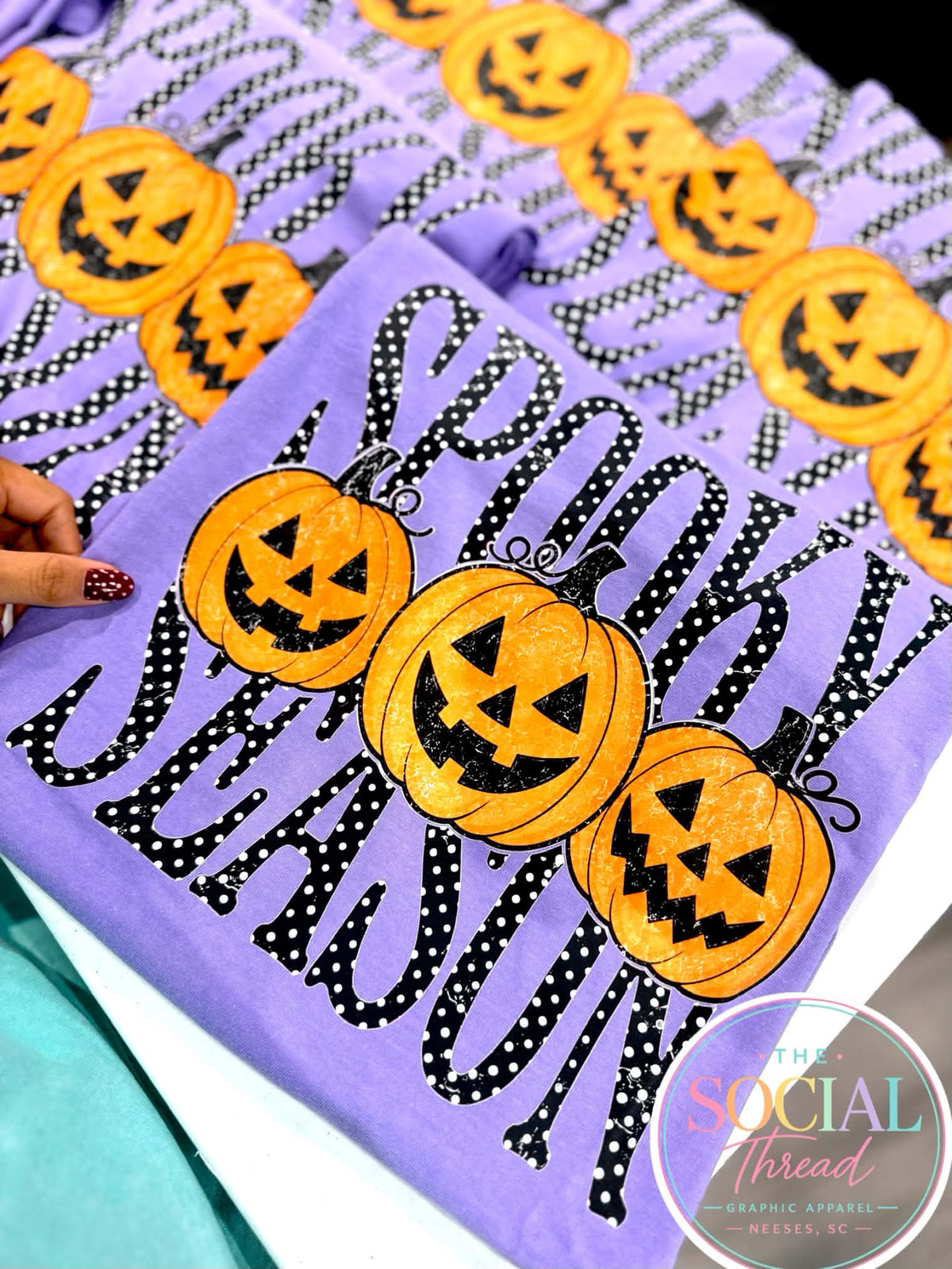 SPOOKY SEASON POLKA DOTS AND PUMPKINS